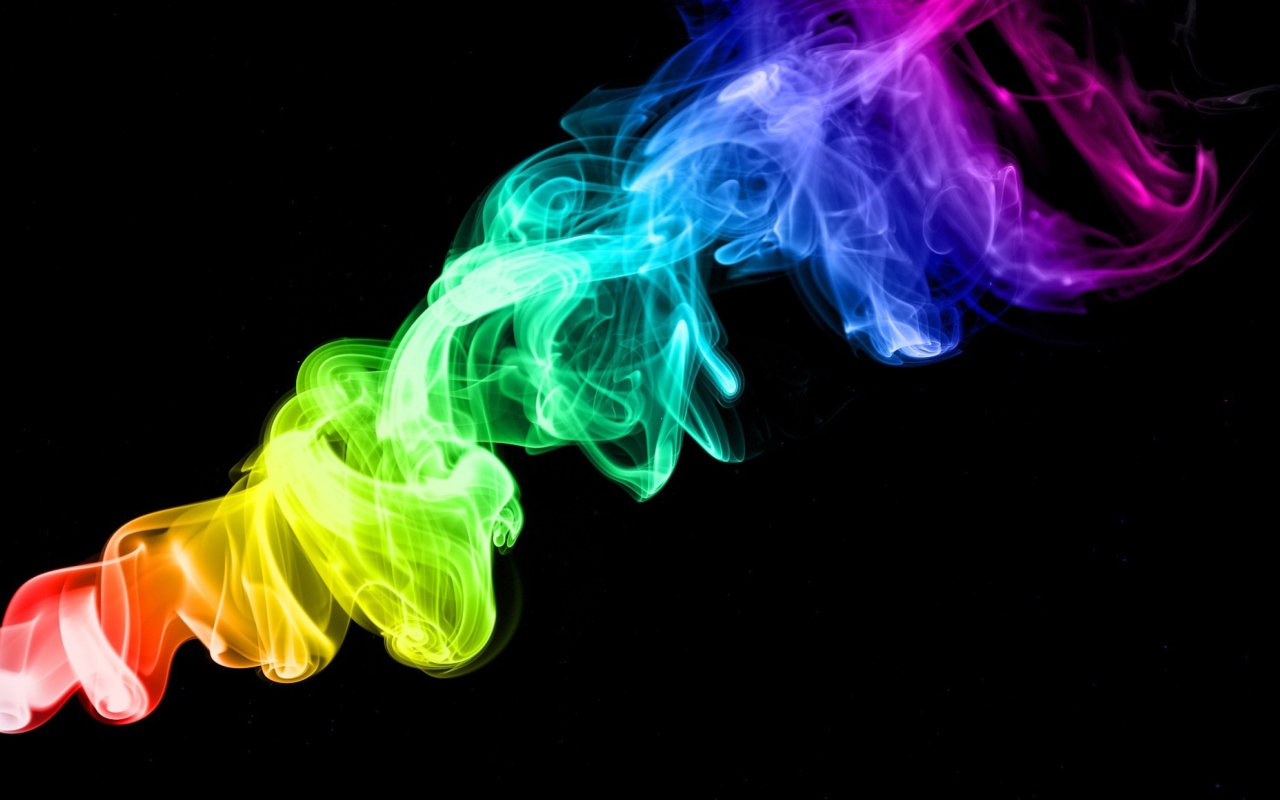 Screenshot №1 pro téma Colorful Smoke 1280x800