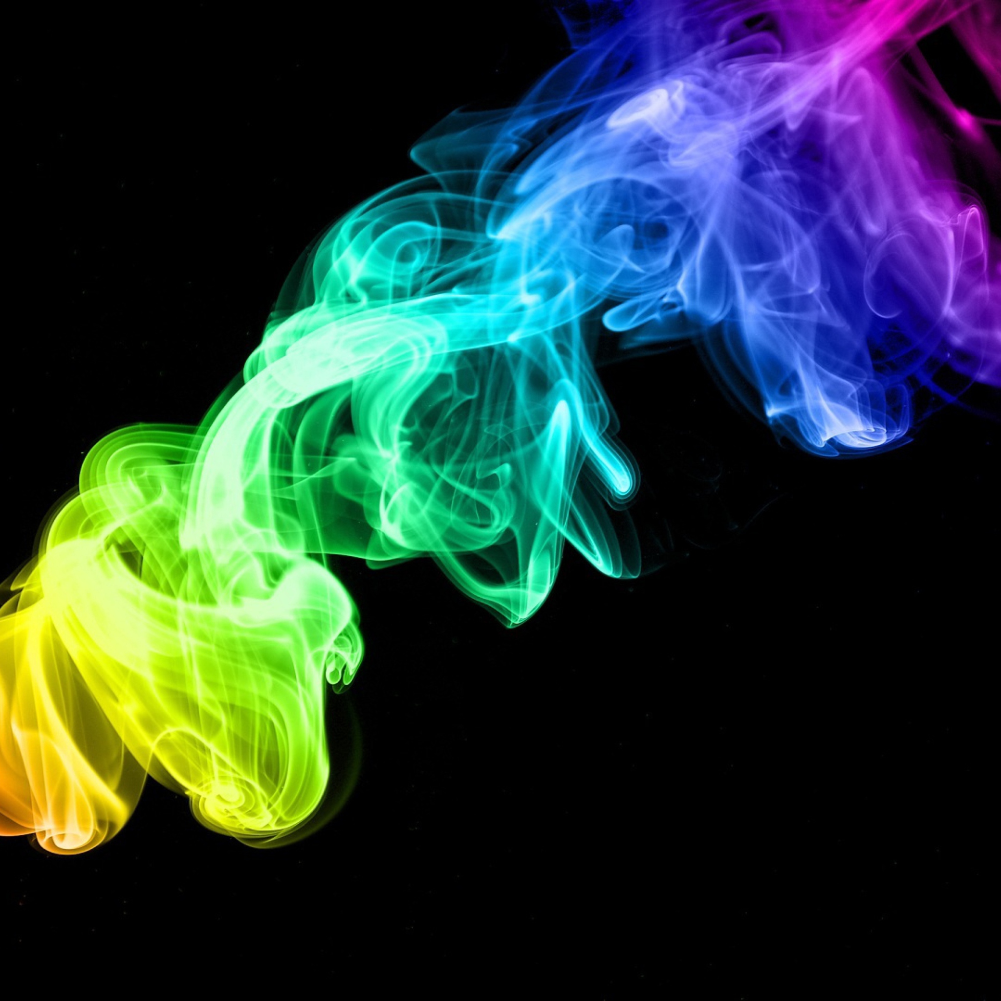 Обои Colorful Smoke 2048x2048