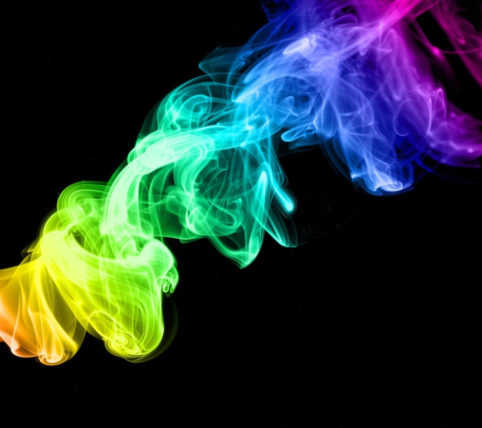 Fondo de pantalla Colorful Smoke 960x854