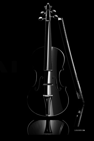 Sfondi Black Violin 320x480