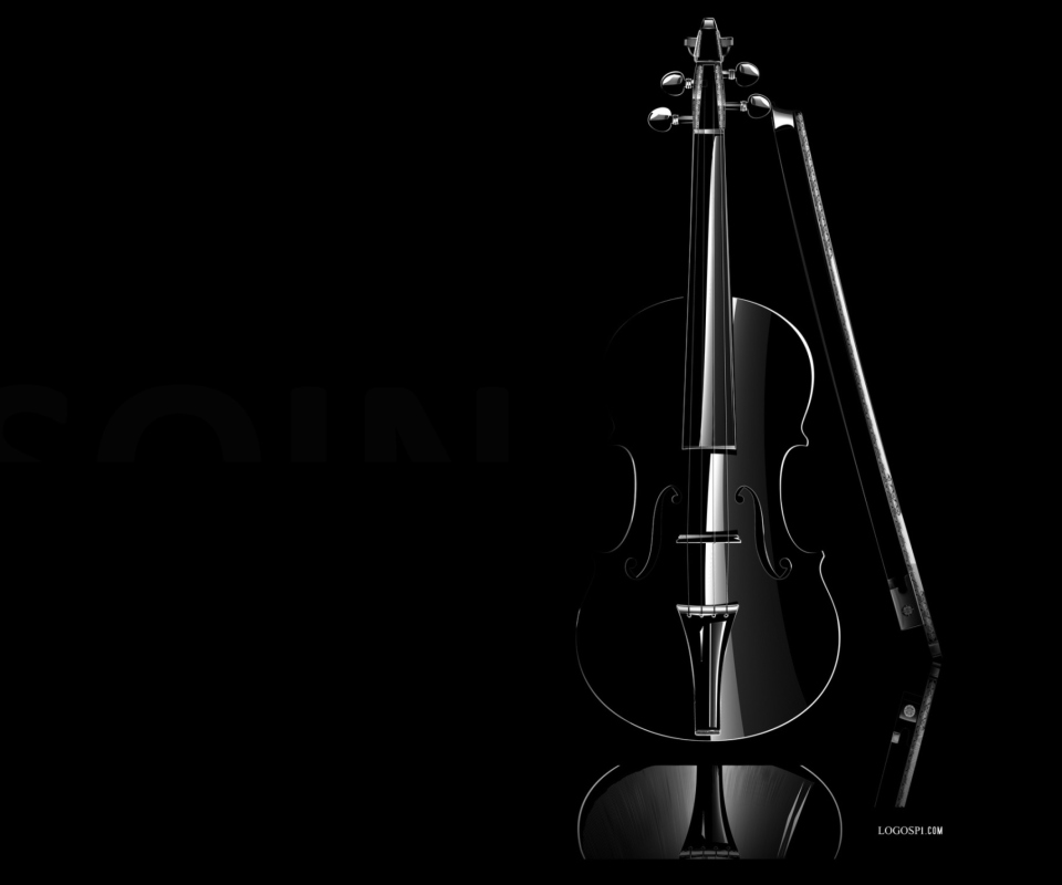 Das Black Violin Wallpaper 960x800