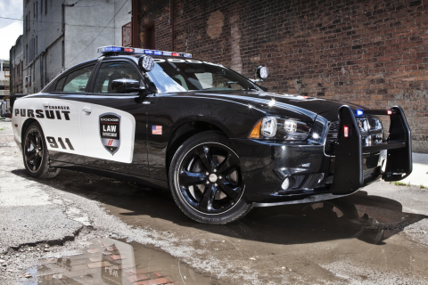 Screenshot №1 pro téma Dodge Charger - Police Car 480x320