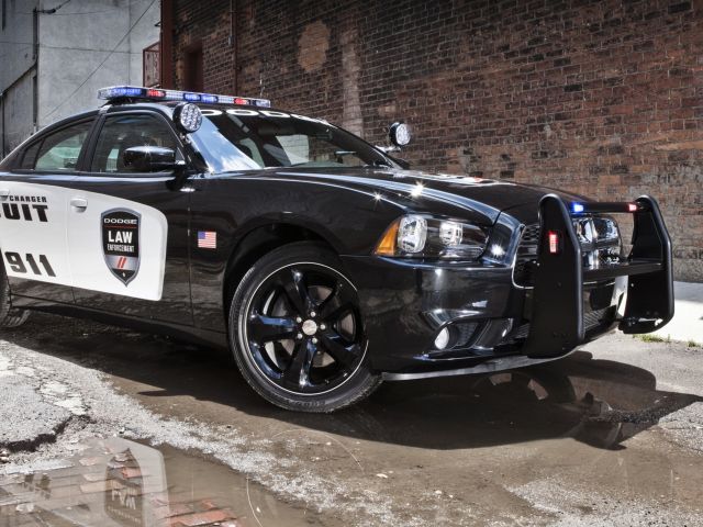 Das Dodge Charger - Police Car Wallpaper 640x480