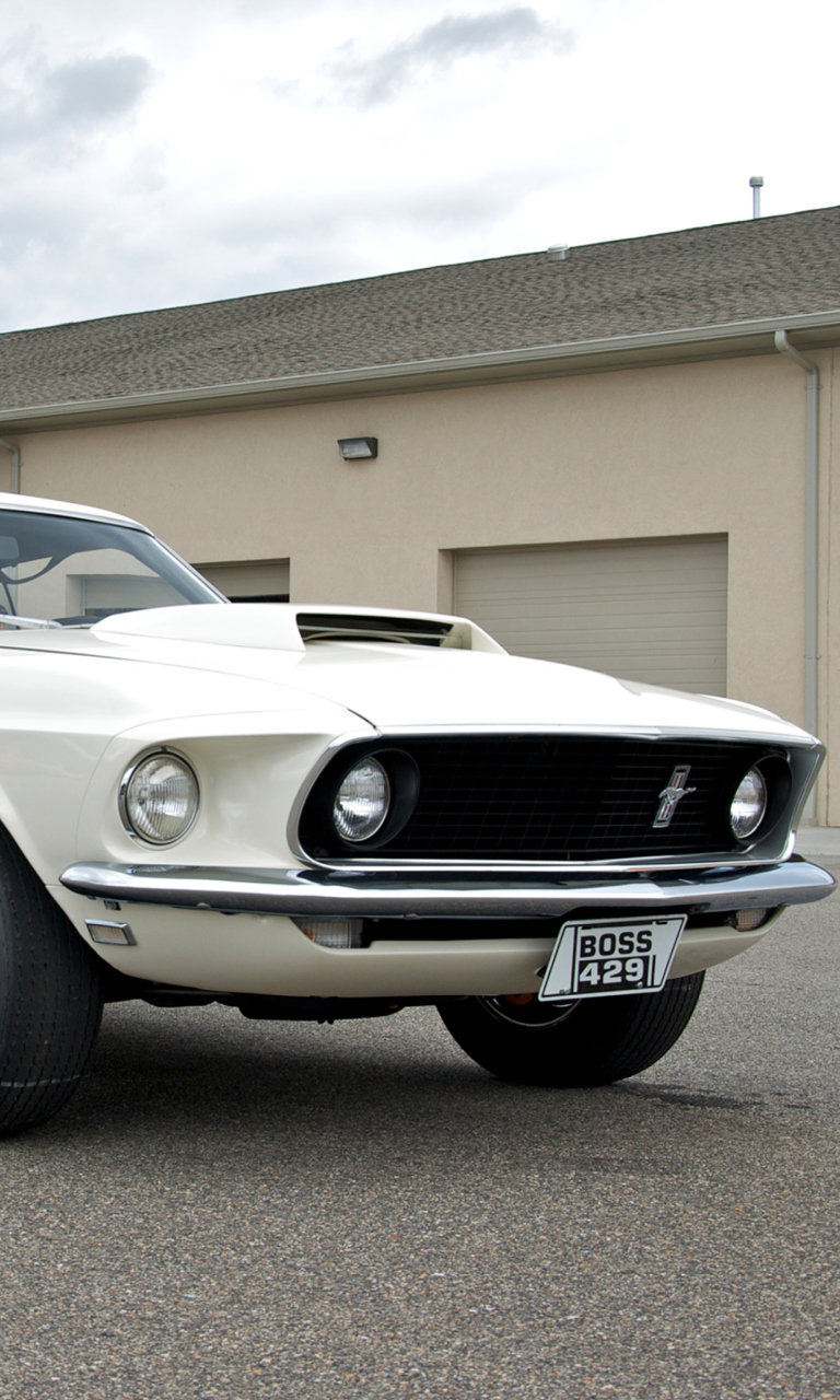 1969 Ford Mustang Boss 429 wallpaper 768x1280