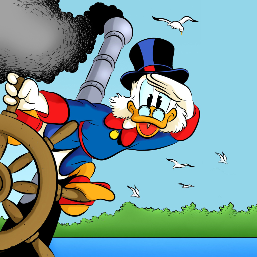 Das DuckTales, richest duck Scrooge McDuck Wallpaper 1024x1024