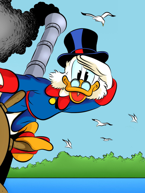 Fondo de pantalla DuckTales, richest duck Scrooge McDuck 480x640