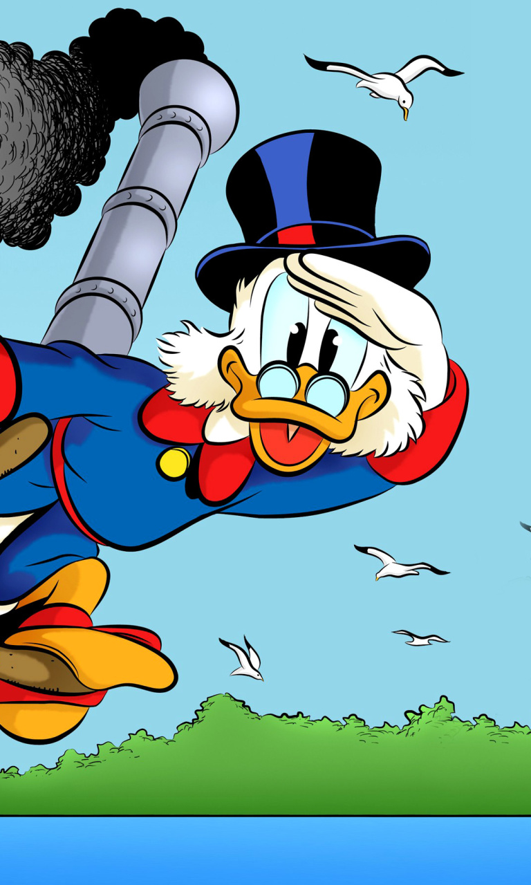 DuckTales, richest duck Scrooge McDuck wallpaper 768x1280