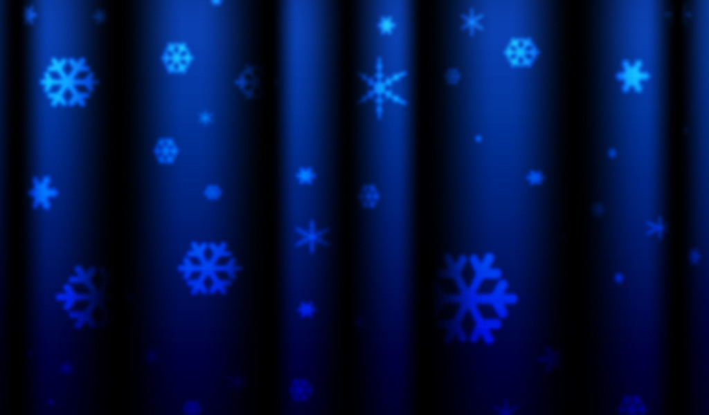 Screenshot №1 pro téma Blue Snowflakes 1024x600