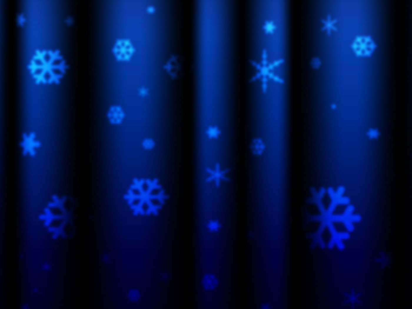 Screenshot №1 pro téma Blue Snowflakes 1400x1050