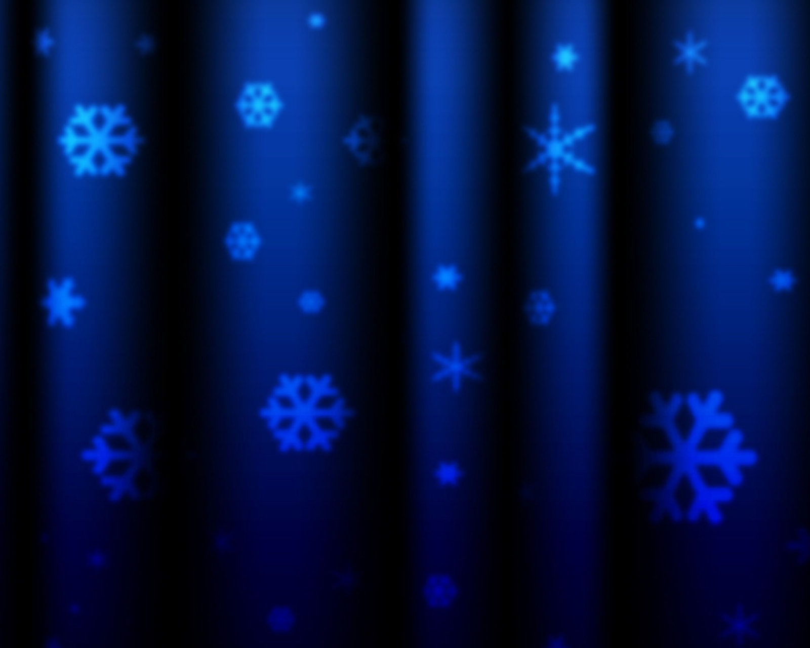 Das Blue Snowflakes Wallpaper 1600x1280