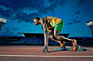 Usain Bolt Athletics - Obrázkek zdarma pro Desktop Netbook 1366x768 HD