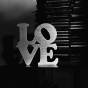 Love Black And White Sign wallpaper 128x128