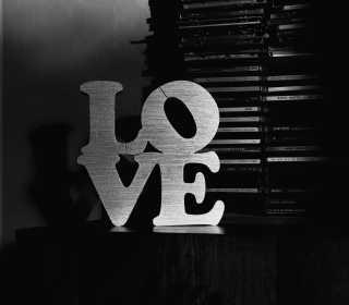 Love Black And White Sign papel de parede para celular para 2048x2048