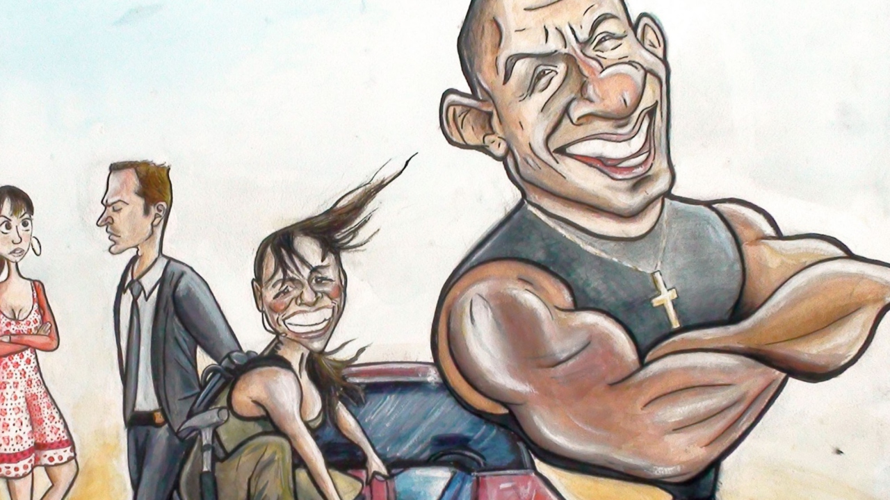 Screenshot №1 pro téma Vin Diesel Drawing - Fast And Furious 1280x720