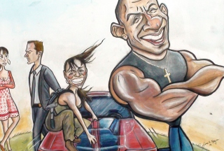 Free Vin Diesel Drawing - Fast And Furious Picture for Android, iPhone and iPad