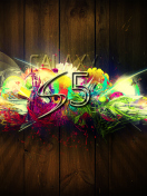 Screenshot №1 pro téma Galaxy S5 Graffiti 132x176