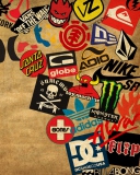 Skateboard Logos screenshot #1 128x160