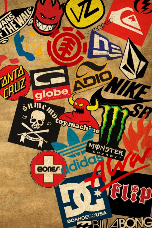 Screenshot №1 pro téma Skateboard Logos 640x960