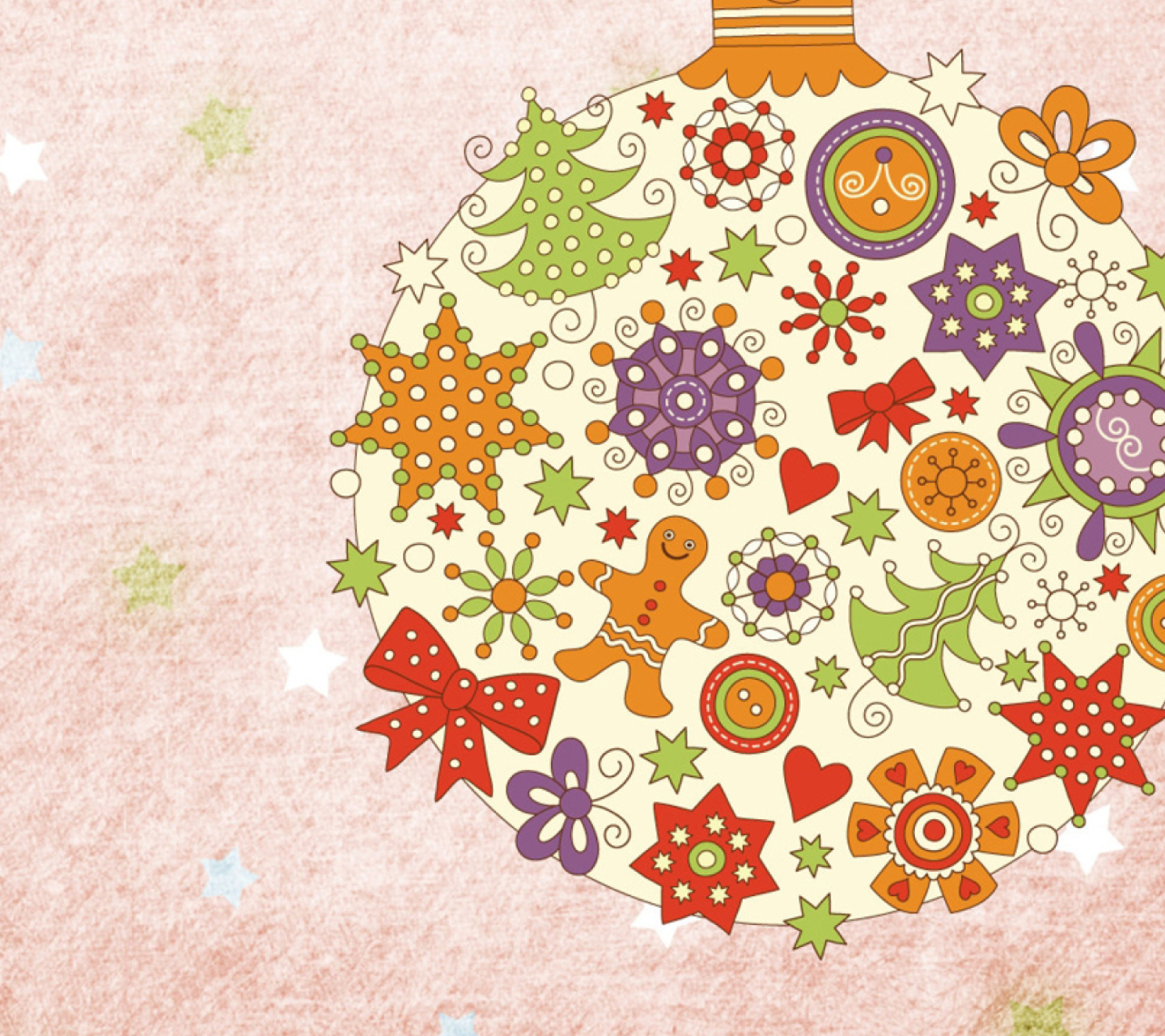 Das Christmas Ball Wallpaper 1440x1280