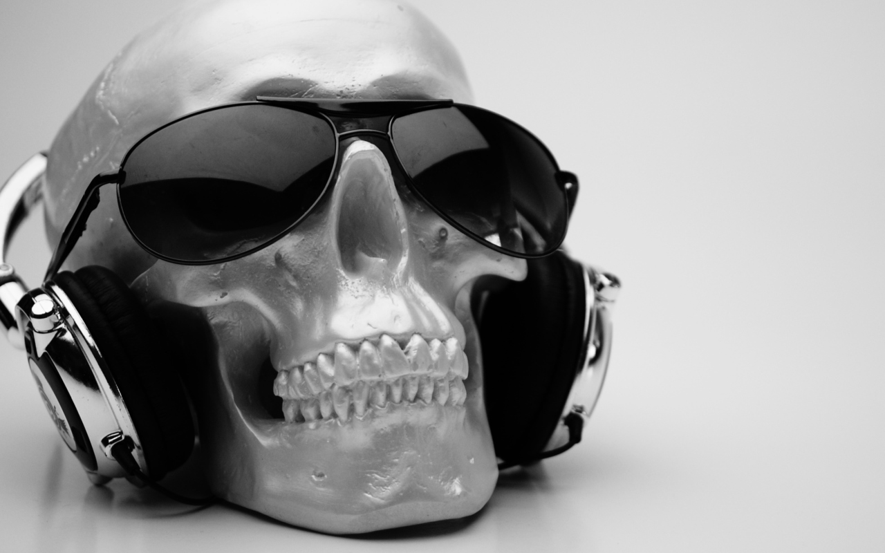 Screenshot №1 pro téma Fancy Skull 1280x800