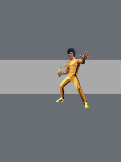 Fondo de pantalla Bruce Lee Kung Fu 240x320