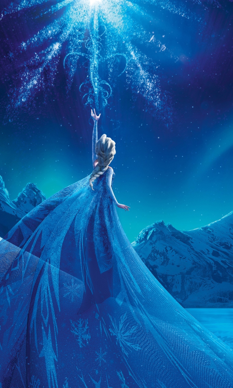 Das Frozen Elsa Snow Queen Palace Wallpaper 768x1280