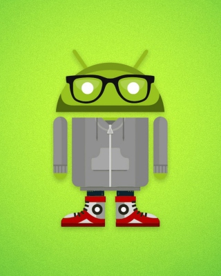 Hipster Android - Obrázkek zdarma pro Nokia Asha 310