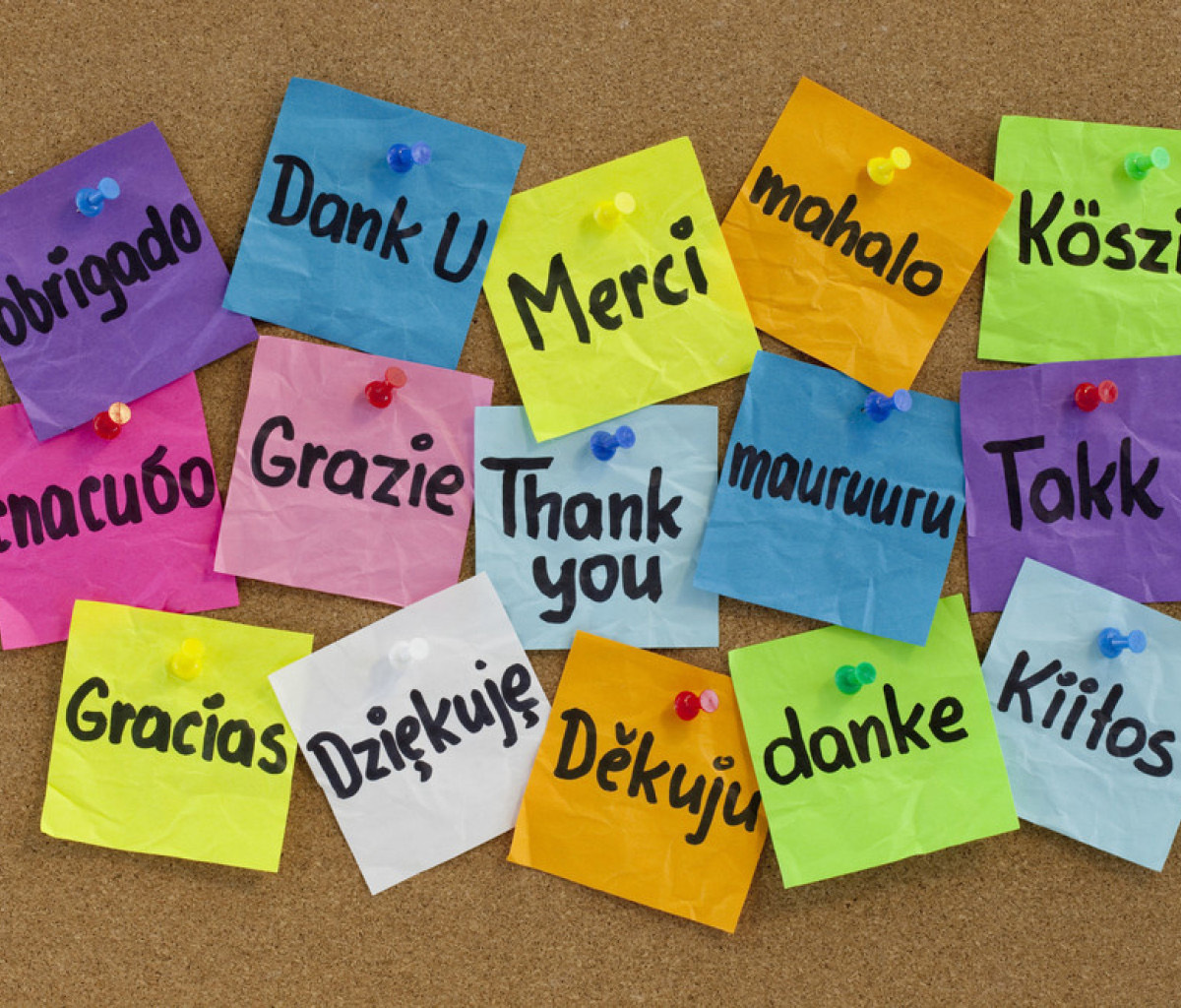Обои How To Say Thank You in Different Languages 1200x1024