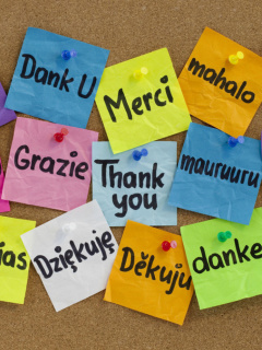 How To Say Thank You in Different Languages wallpaper 240x320