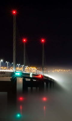 Обои Kessock Bridge in Scotland 240x400