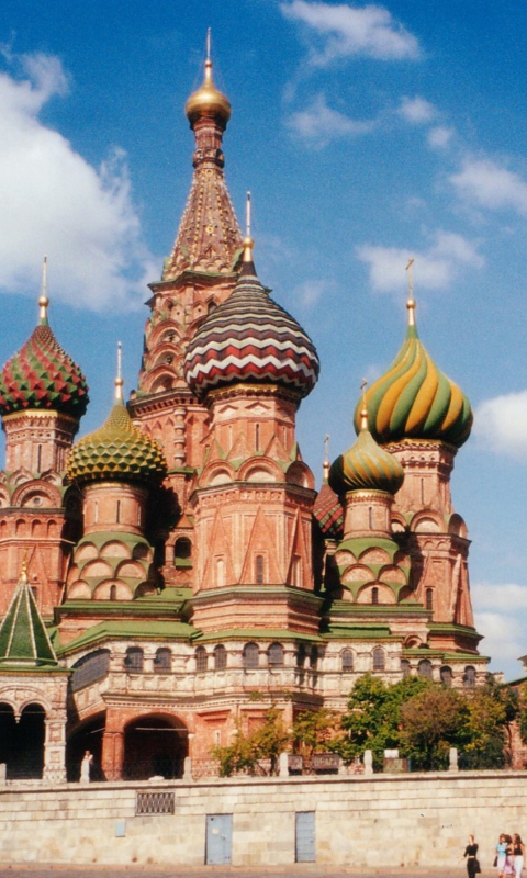 Screenshot №1 pro téma St. Basil's Cathedral On Red Square, Moscow 480x800