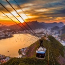 Screenshot №1 pro téma Copacabana Sugar Loaf Funicular, Rio de Janeiro 128x128