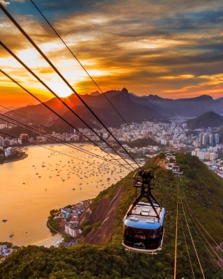 Copacabana Sugar Loaf Funicular, Rio de Janeiro - Obrázkek zdarma pro Nokia C1-02