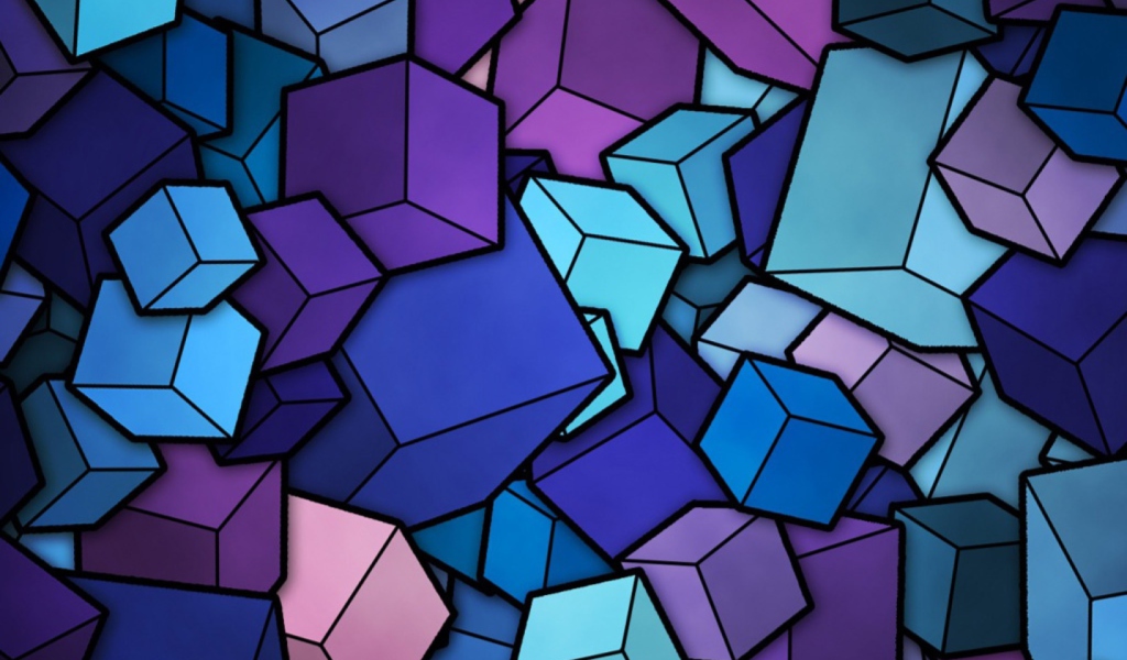 Sfondi Colorful Cubes 1024x600