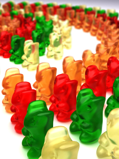 Screenshot №1 pro téma Gummy Bears 240x320