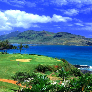 Paradise Golf Field sfondi gratuiti per iPad