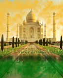 Das Happy Independence Day in India Wallpaper 128x160