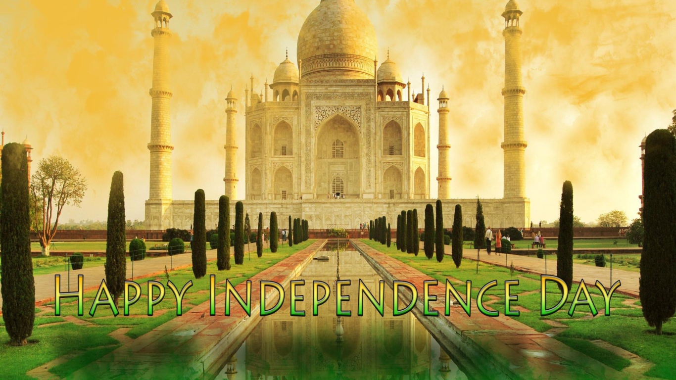Happy Independence Day in India screenshot #1 1366x768