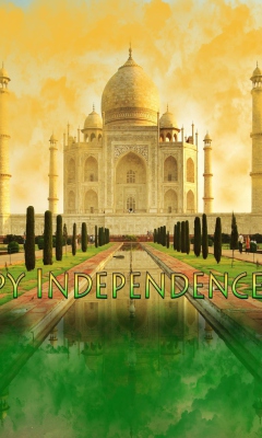 Das Happy Independence Day in India Wallpaper 240x400