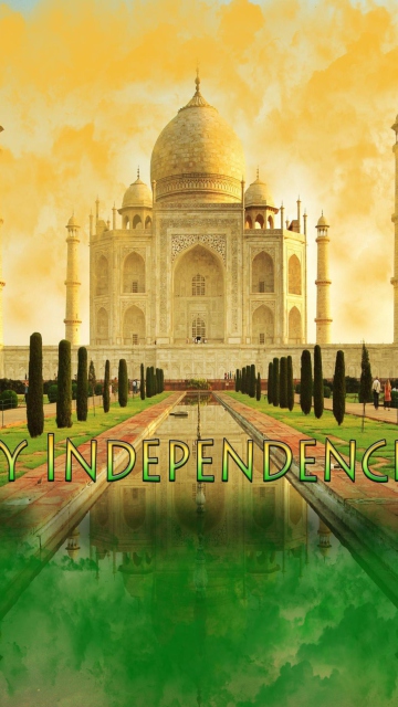 Fondo de pantalla Happy Independence Day in India 360x640