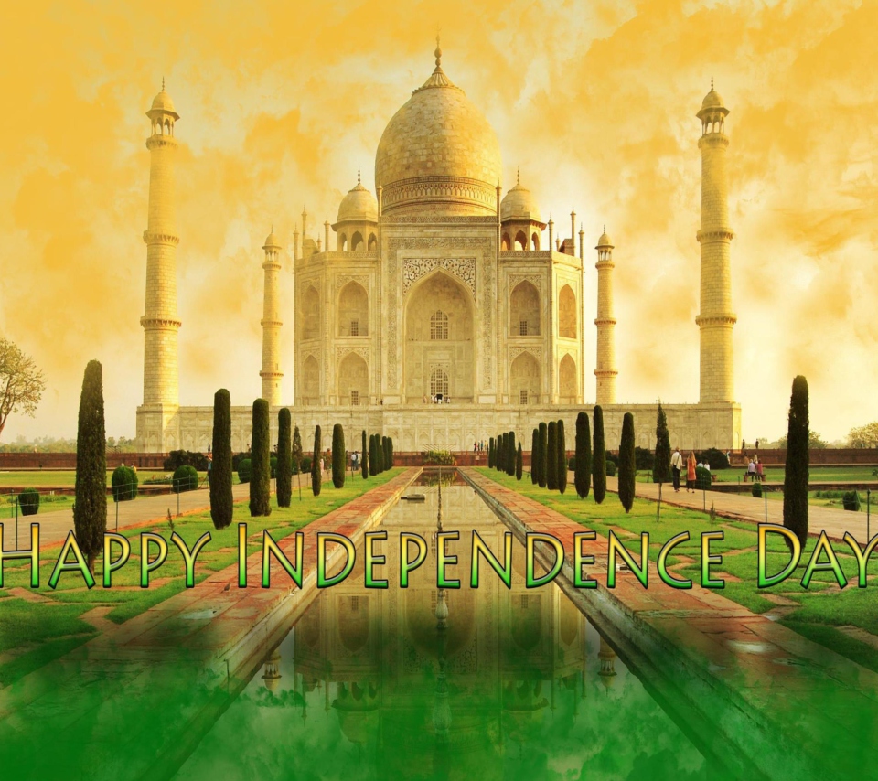 Das Happy Independence Day in India Wallpaper 960x854