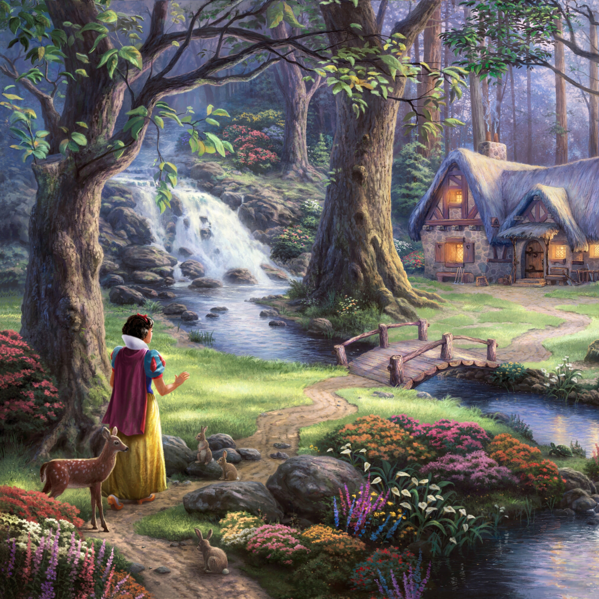 Screenshot №1 pro téma Thomas Kinkade, Snow White 2048x2048