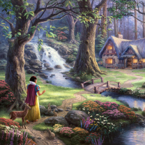 Screenshot №1 pro téma Thomas Kinkade, Snow White 208x208