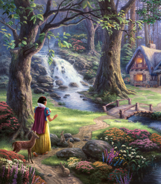 Thomas Kinkade, Snow White - Obrázkek zdarma pro Nokia C-Series