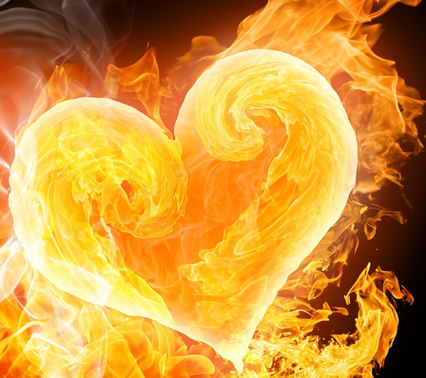 Das Love Is Fire Wallpaper 1440x1280