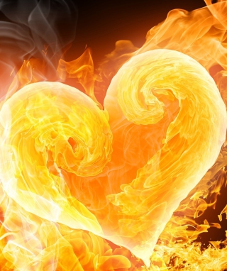 Love Is Fire - Obrázkek zdarma pro Nokia Asha 308