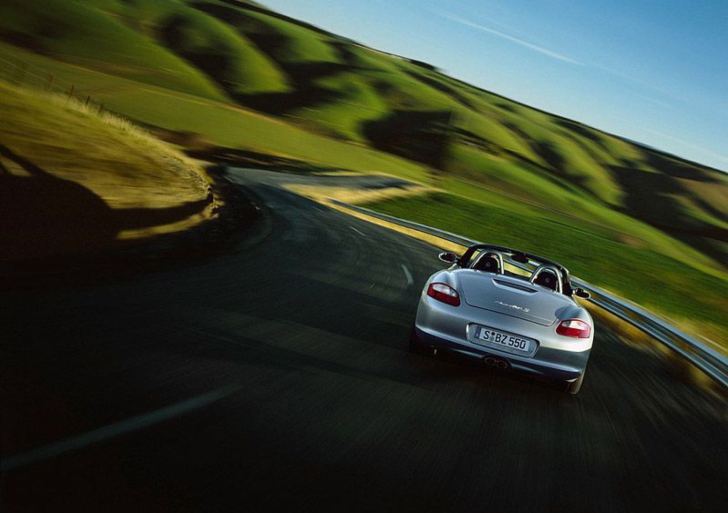 Das Porsche Boxter Highway Wallpaper