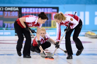 Sochi 2014 Winter Olympics Curling - Obrázkek zdarma pro 1366x768