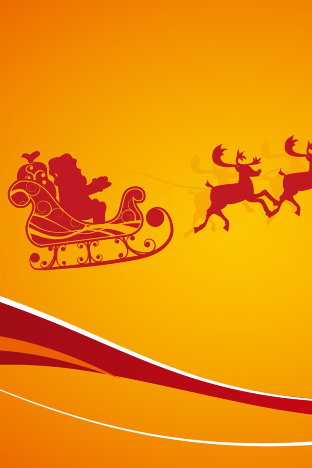 Sfondi Santa Is Coming For Christmas 640x960
