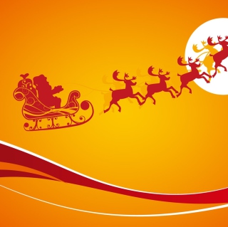 Kostenloses Santa Is Coming For Christmas Wallpaper für 128x128